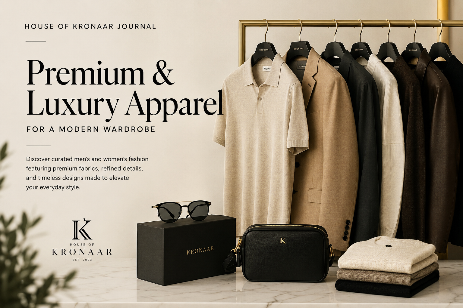 Premium & Luxury Apparel for a Modern Wardrobe